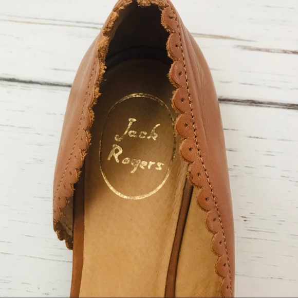 JACK ROGERS Chantel Cognac Flats - Picture 4 of 7